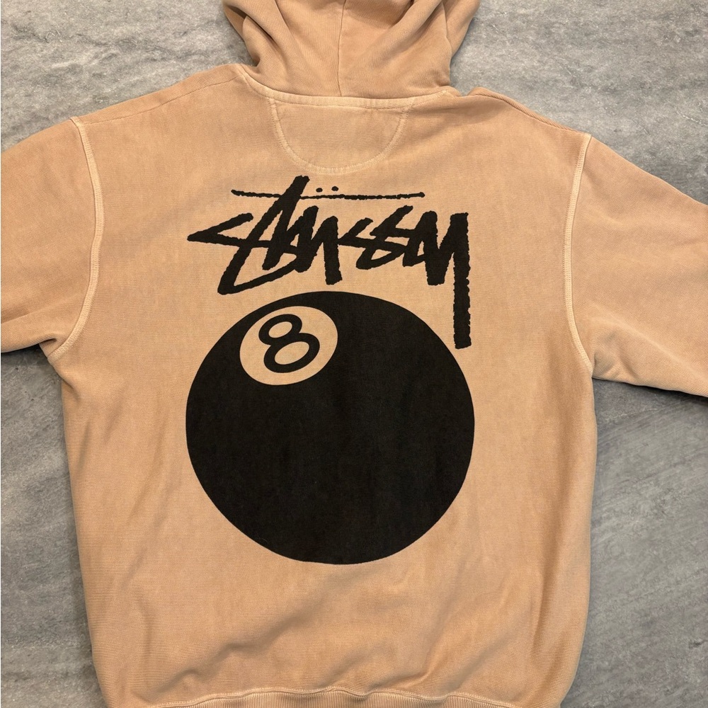 Stussy Tan Eight Ball Hoodie